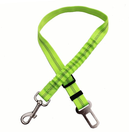 Adjustable Dog Car Seat Belt Harness (Elastic Reflective Safety Leash)