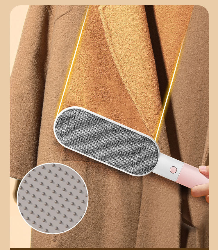 Double-Sided Pet Hair & Lint Removal Brush (Reusable Fabric Cleaner)