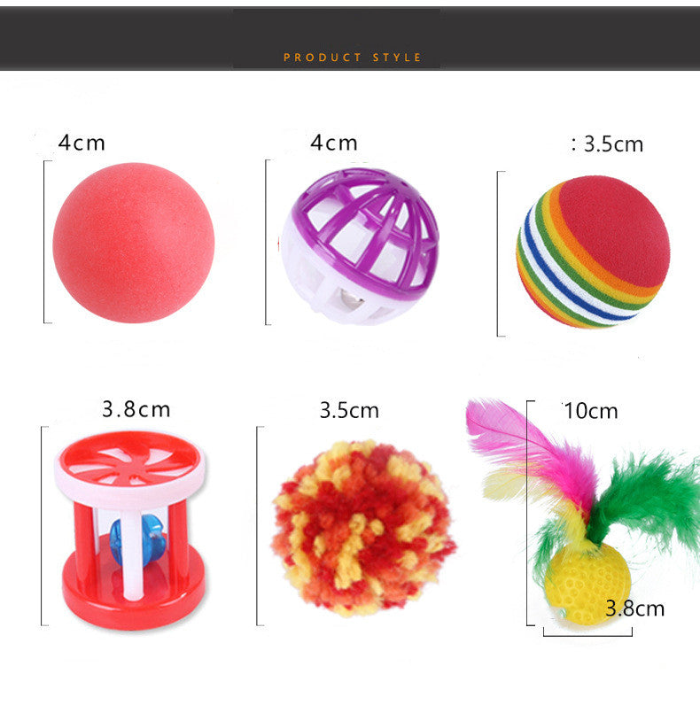 22-Piece Cat Tunnel & Interactive Toy Set