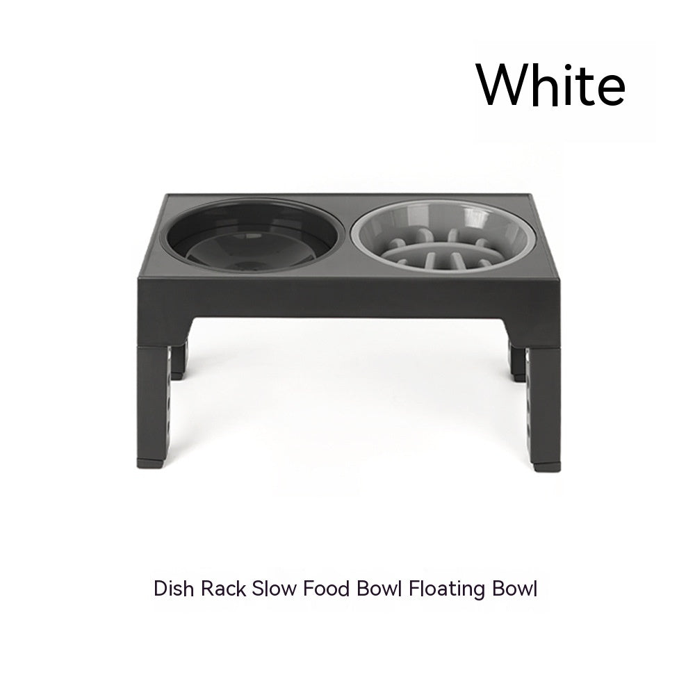 Elevated Slow Feeder Dog Bowl with Stainless Steel Stand (Neck Support & Healthy Feeding)