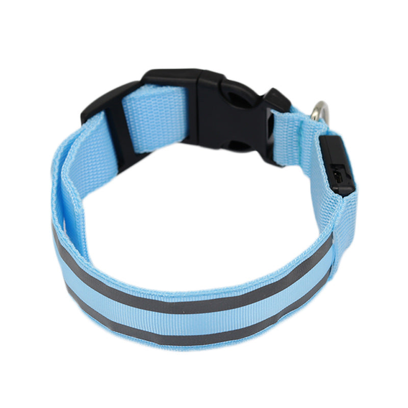 LED Light-Up Dog Collar – Anti-Lost, Adjustable & Night Safety Collar