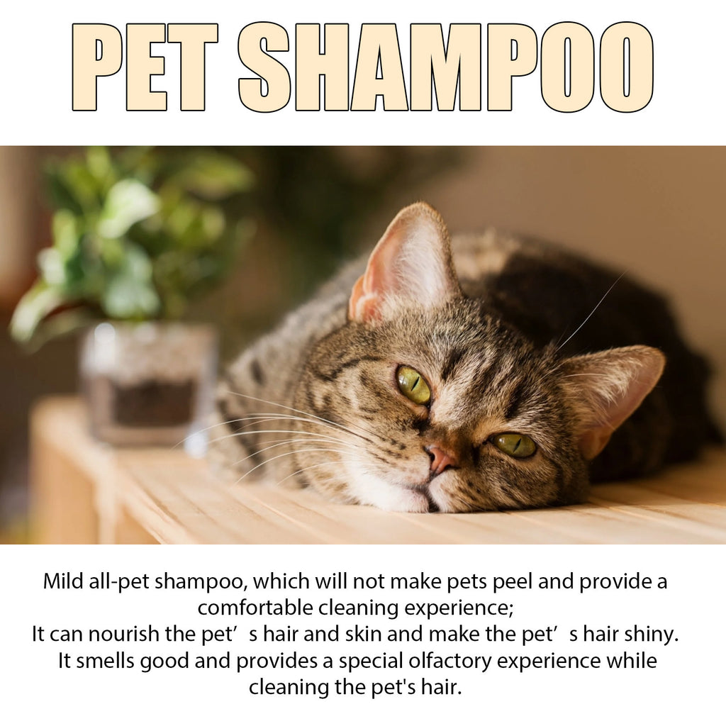 Mild Pet Shampoo (Gentle Cleansing Formula for Dogs & Cats – Soft & Tangle-Free Coat)