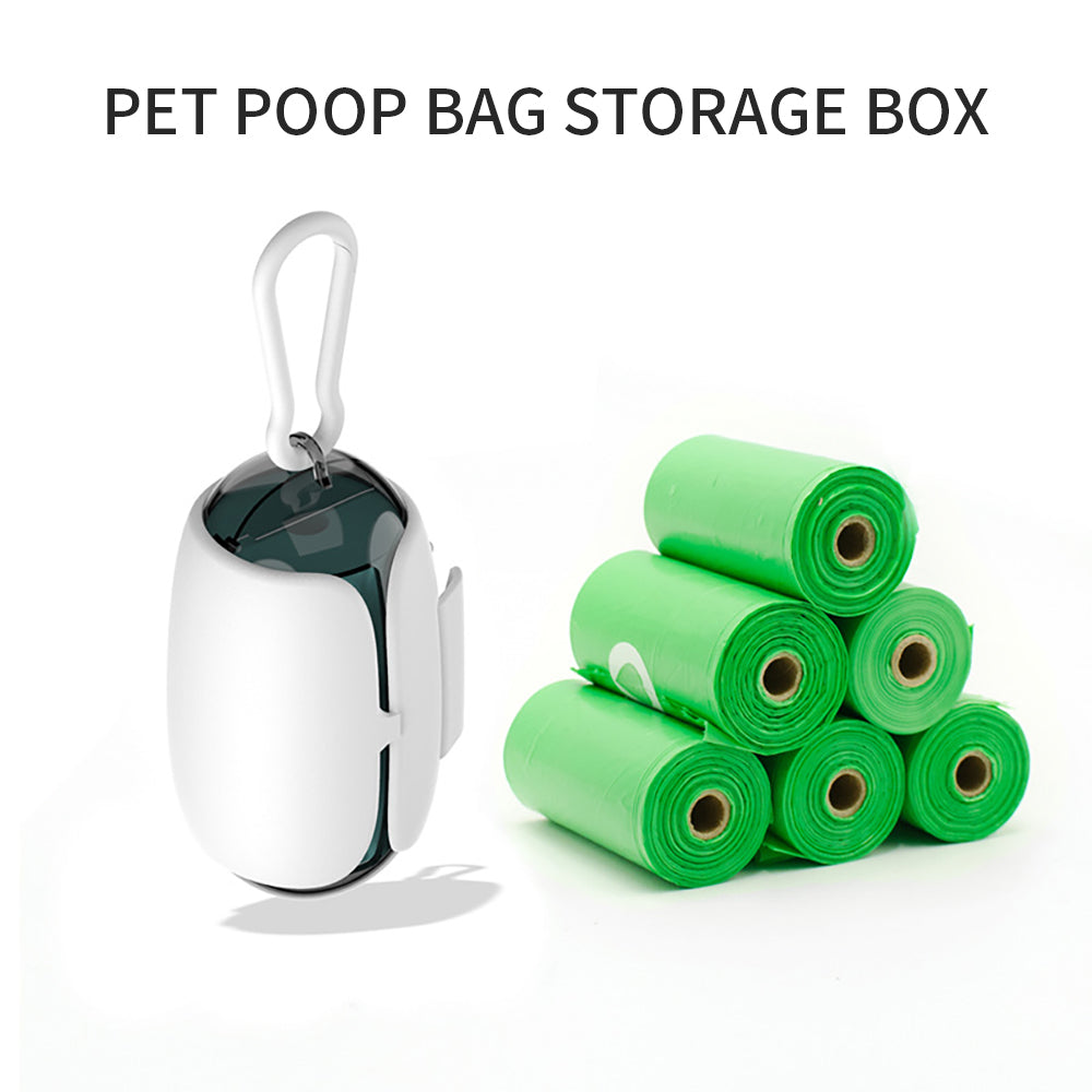 Dog Waste Bag Dispenser with Leash Attachment