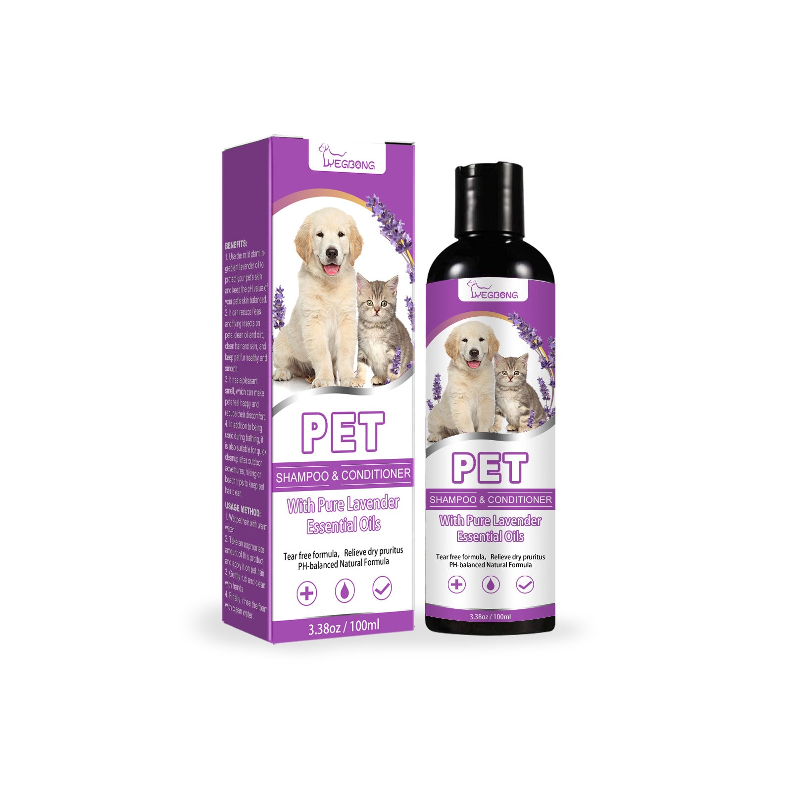 Gentle Pet Shampoo for Dogs (Soft Coat & Clean Finish)