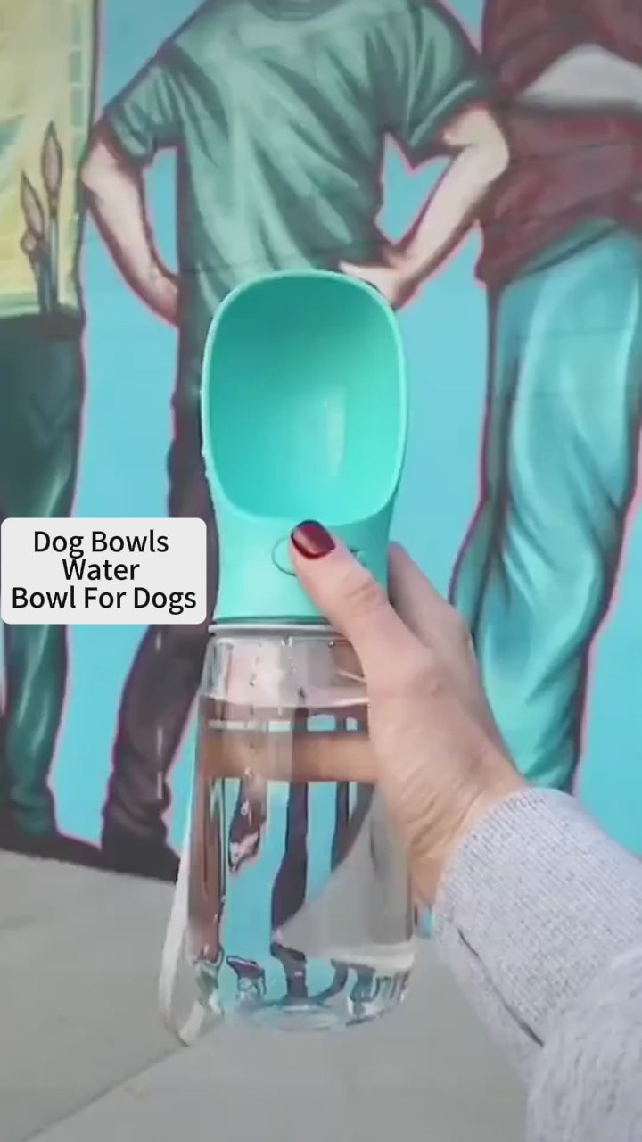Portable Pet Dog Water Bottle (458ml Travel Water Cup)